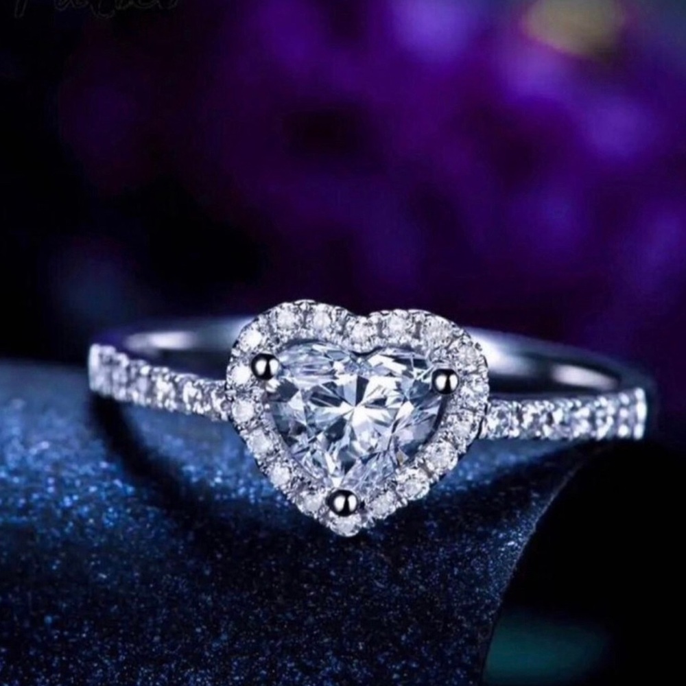 Sterling silver heart ring